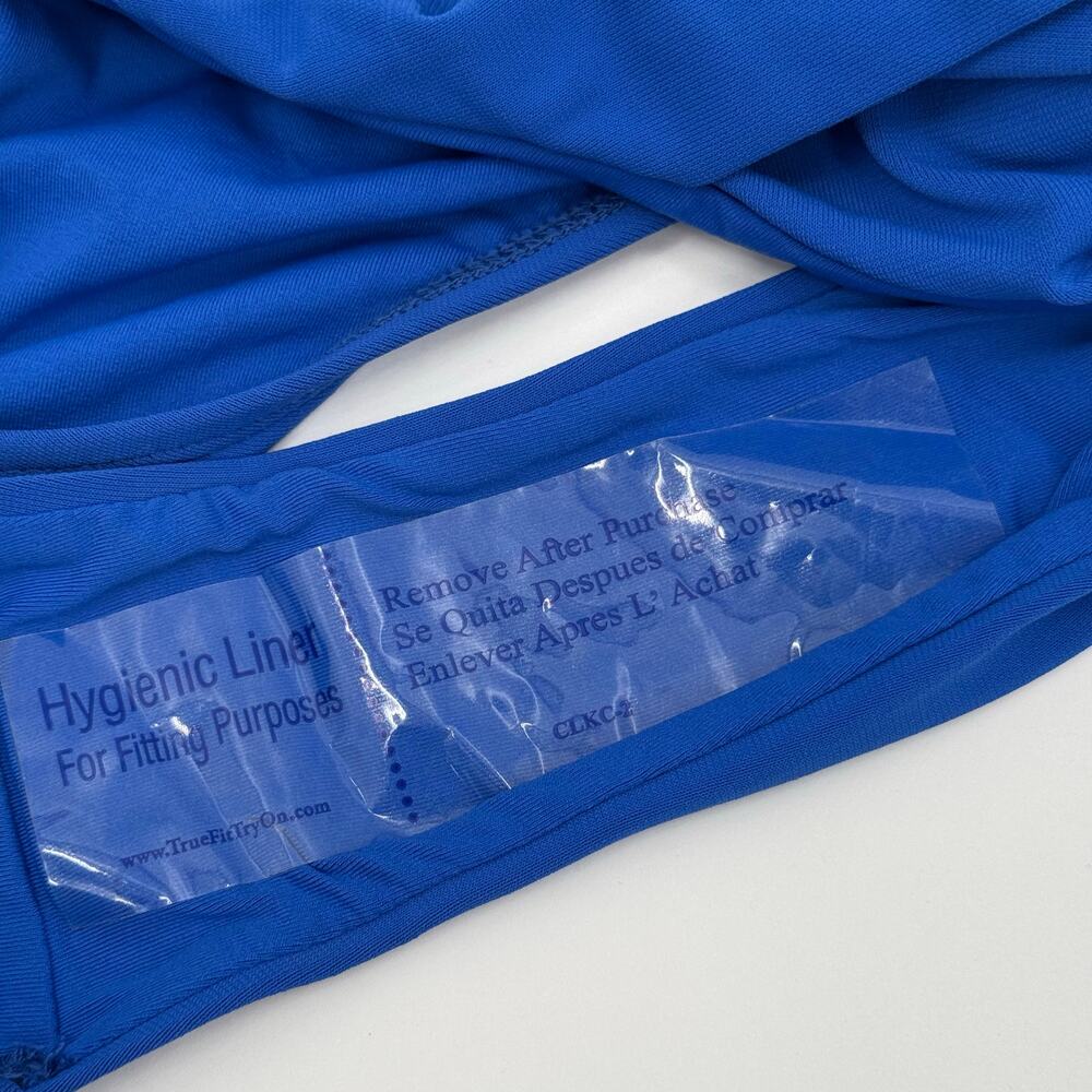 Robin Piccone Olivia Bikini Bottoms Size Large NEW Hipster Knot Blue Swim NWOT - Picture 8 of 11
